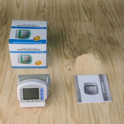 PulseTrack Digital Wrist Blood Pressure Monitor with LCD Display