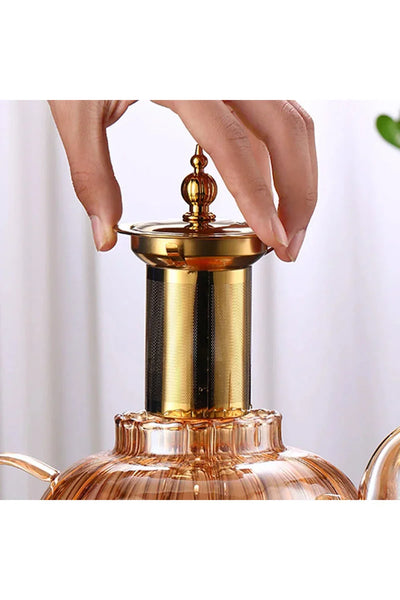 Glass Teapot with Infuser and Lid for Loose Tea