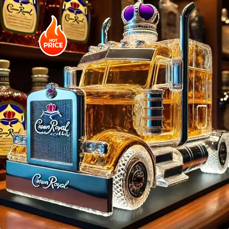 Unique Semi Truck Whiskey Bottle