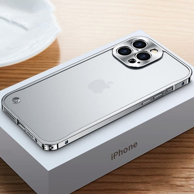Aluminum Metal Case with Polycarbonate Back for iPhone