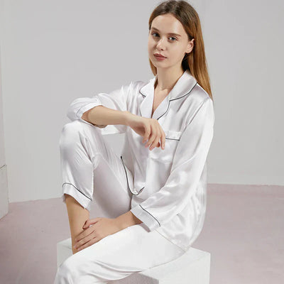 Celeste Ladies’ Silk Pyjama Set – 100% Silk Luxury Nightwear