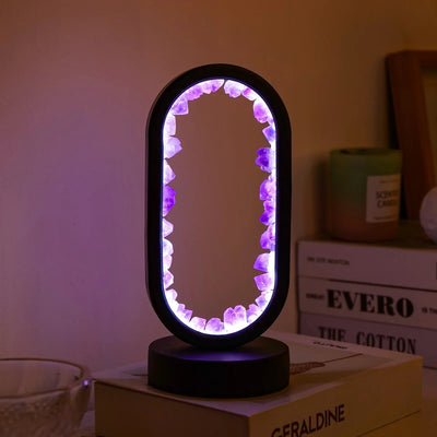 Natural Amethyst Crystal Lamp for Relaxation