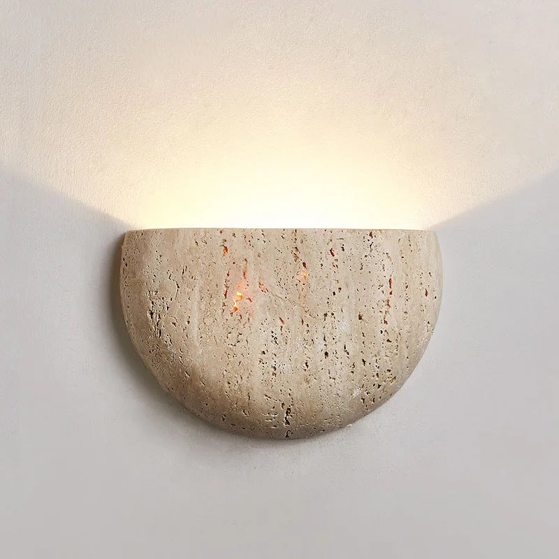 Stone Wall Lamp – Retro Wabi-Sabi LED Light