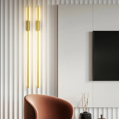 LuxeSofa – Modern Wall Lamp in Black and Gold for Stylish Living