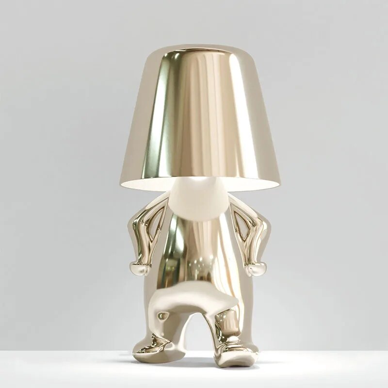 Goldie Resin Thinker LED Table Lamp