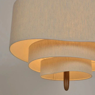 Japanese Wabi Sabi Fabric Chandelier Minimalist Pendant Light
