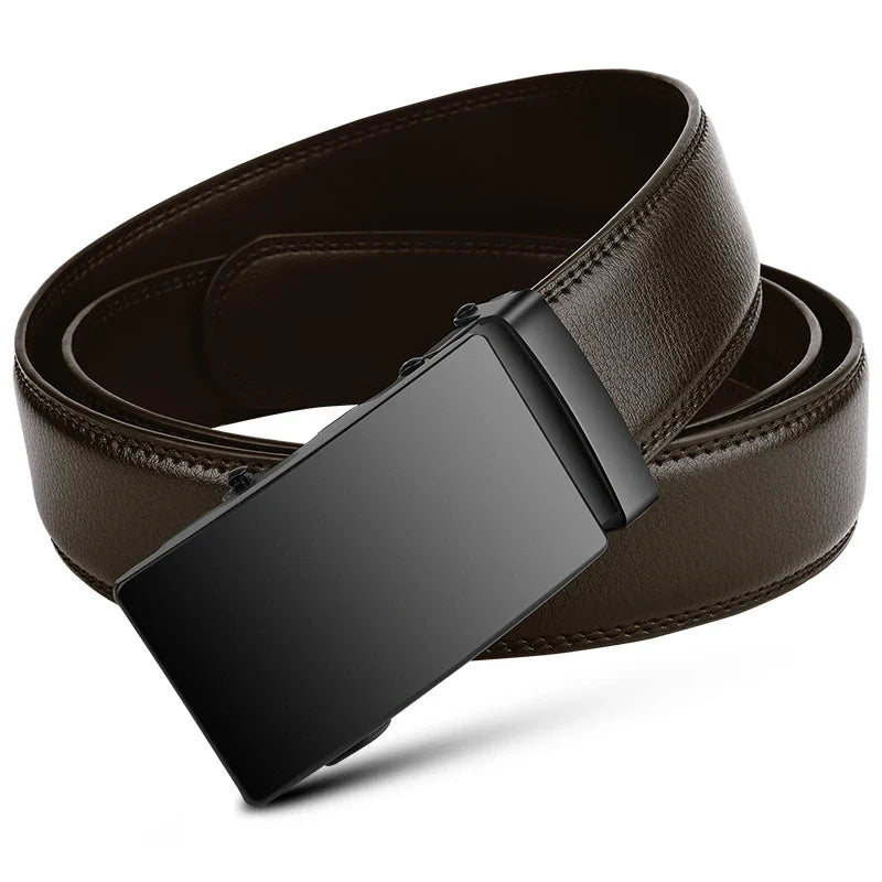 Men’s PU Leather Belt – Automatic Buckle, Premium Luxury