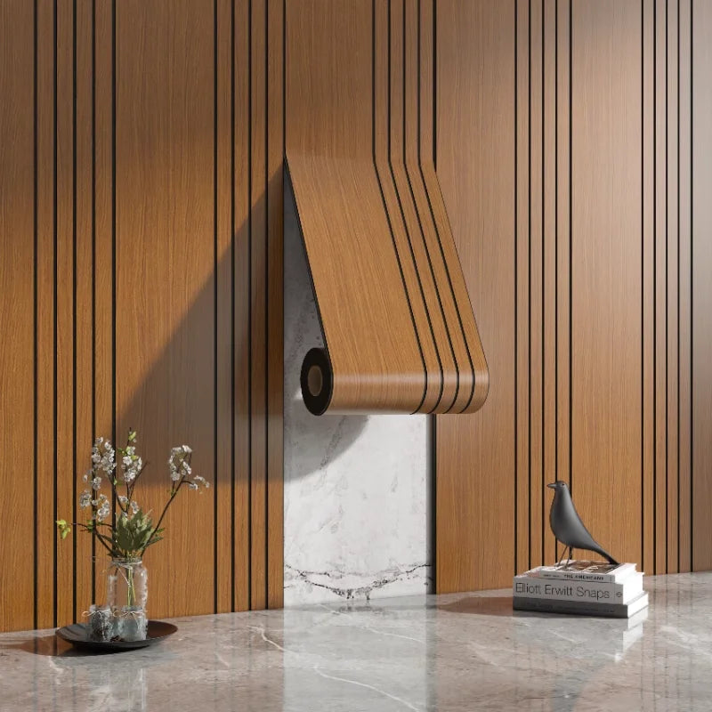 Self-Adhesive 3D Wood Pattern Wall Panels