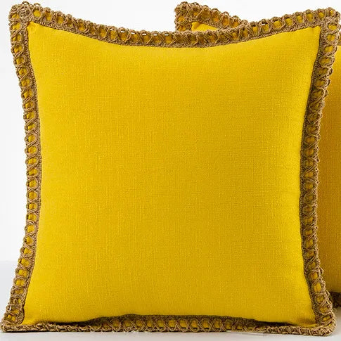 Colorful French-Style Decorative Pillow Cover Polyester