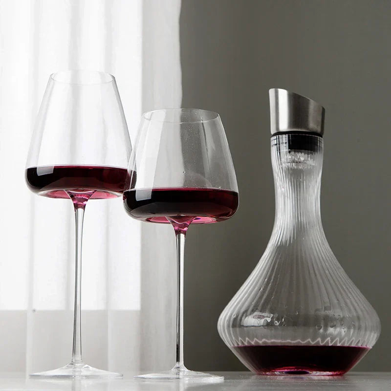 Handmade Crystal Wine & Champagne Glass Set – 2, 4, or 6 Pcs, 4 Sizes