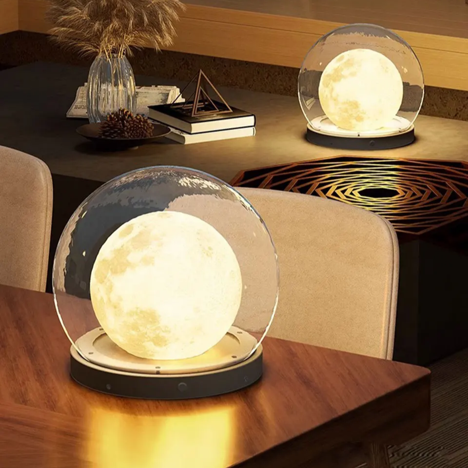 Solar Moon Pillar Light – Elegant Outdoor LED Lantern