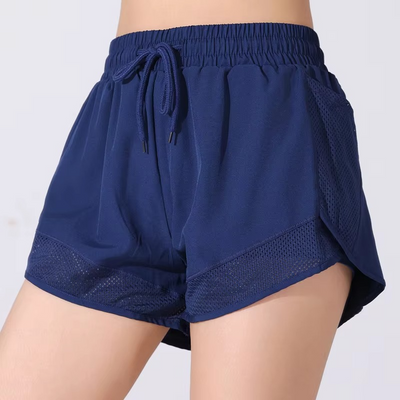 Women’s High-Performance Yoga and Running Shorts with Mesh Pockets