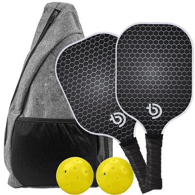 Pickleball Paddle Set Graphite Carbon Fiber USAPA Approved