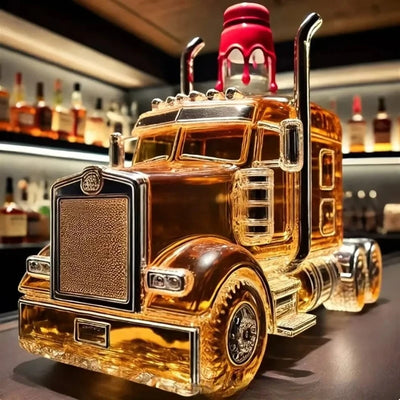 Unique Semi Truck Whiskey Bottle