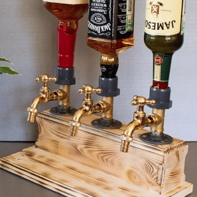 Wooden Beverage Dispenser – 5L Drink Server with Tap