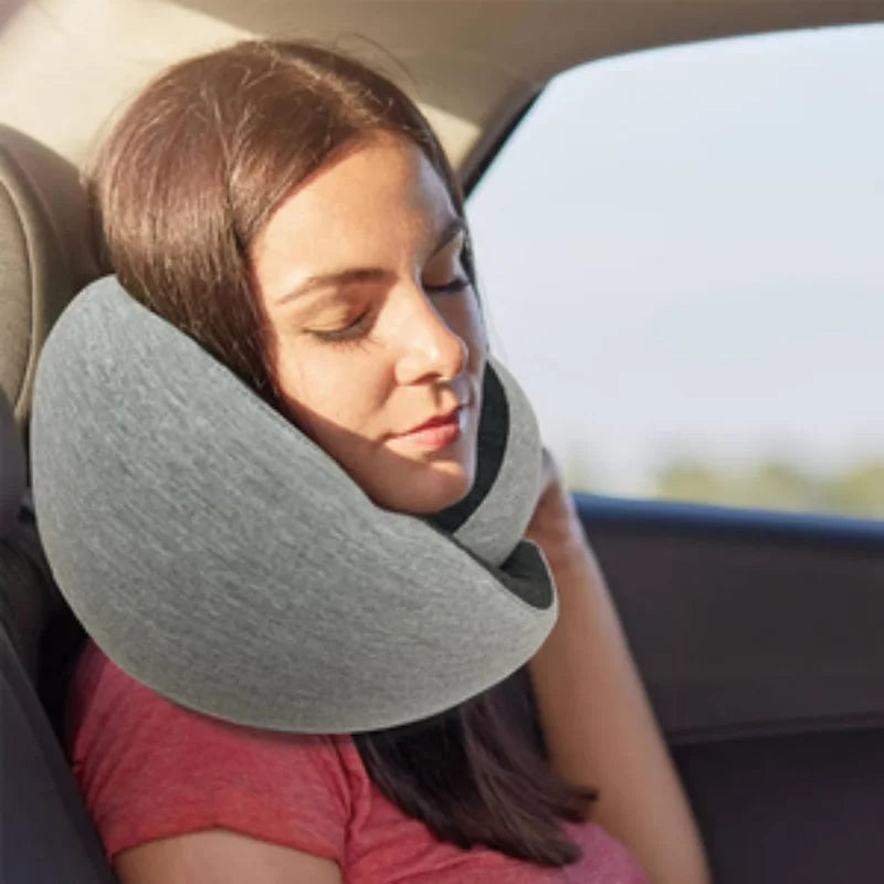 NeckNester Compact Memory Foam Travel Pillow