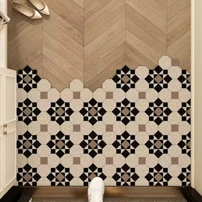 Non-Slip PVC Entrance Door Mat – Water-Absorbent, Easy-Clean Floor Rug for Home & Kitchen