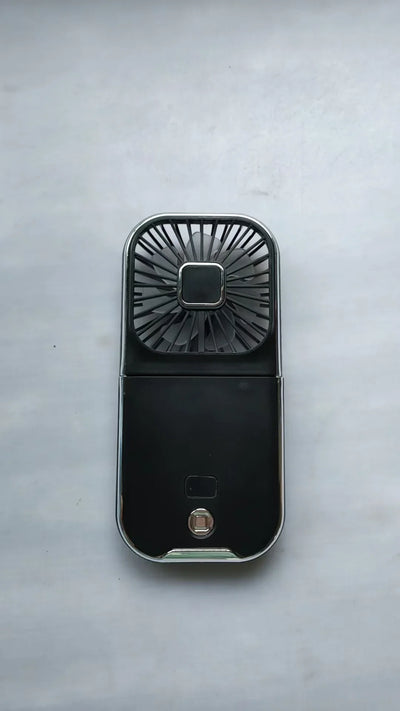Mini USB Rechargeable Fan with LED Display and 3 Wind Modes