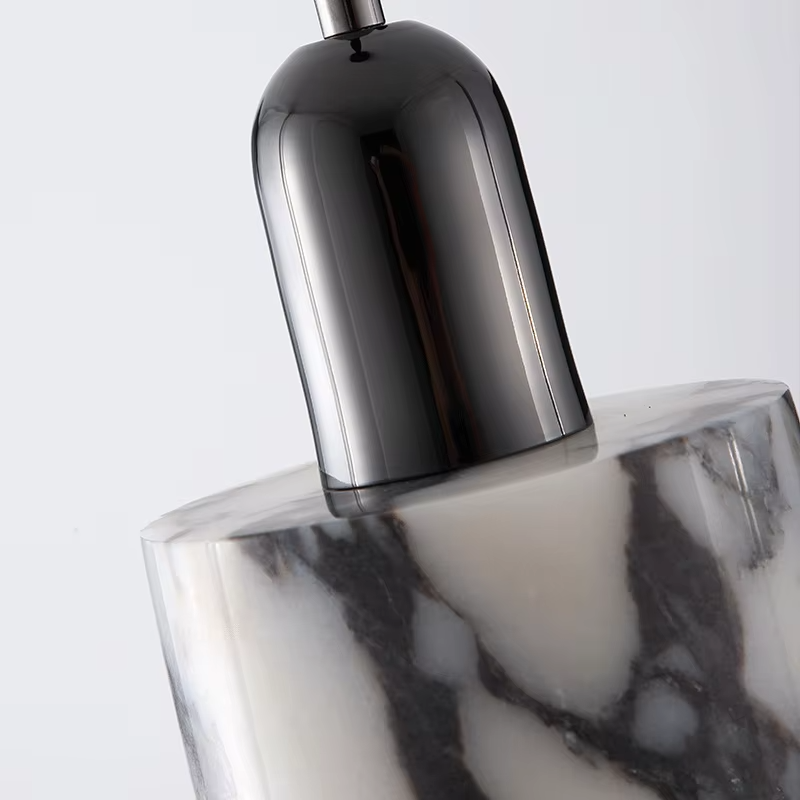 Black Marble Pendant Light for Modern Interiors