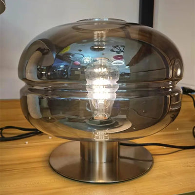 Scandinavian Glass Table Lamp – AuroraForm E27
