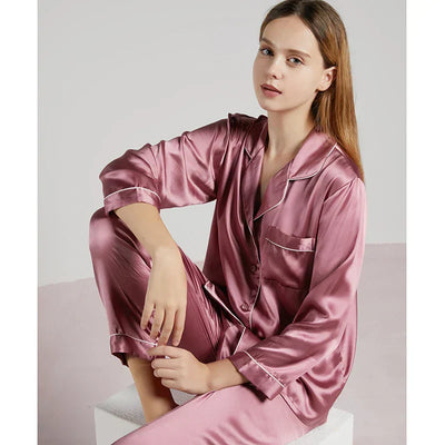 Celeste Ladies’ Silk Pyjama Set – 100% Silk Luxury Nightwear