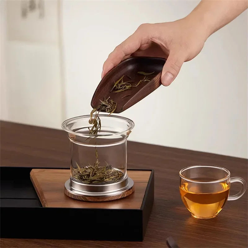 Glass Teapot with Infuser & Wooden Handle – ZenSteep