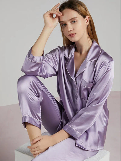 Celeste Ladies’ Silk Pyjama Set – 100% Silk Luxury Nightwear
