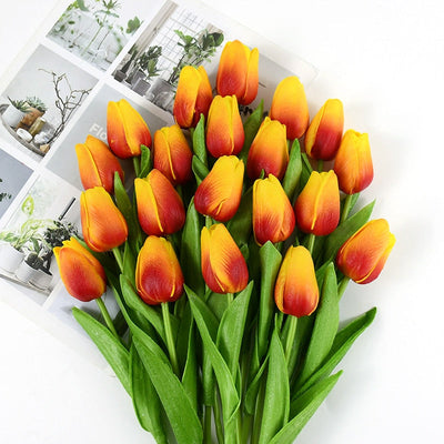 Artificial Tulip Bouquet with Realistic Lifelike Flowers