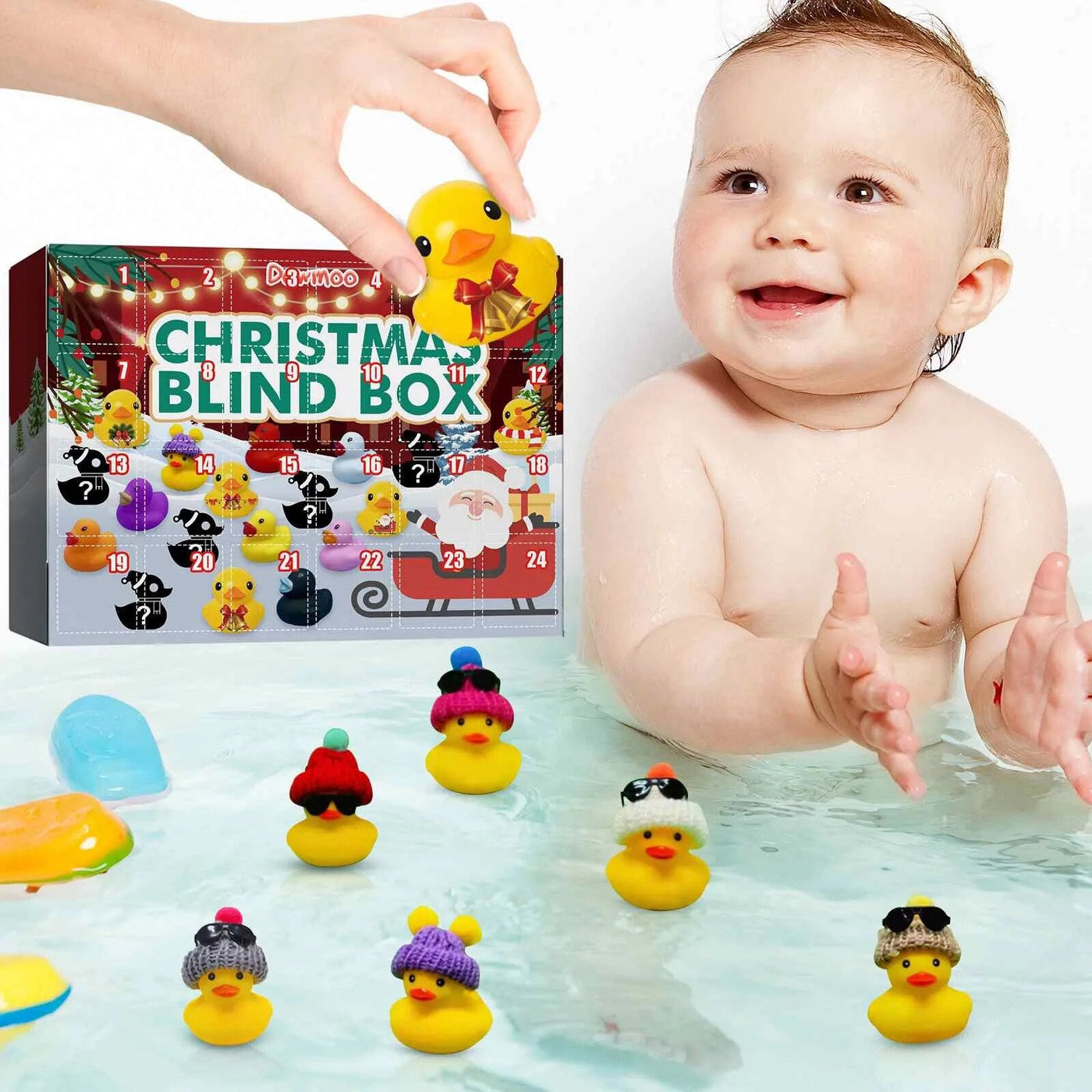 Advent Calendar with Rubber Duck Toys