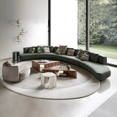 Modern Irregular Plush Rug for Living Room and Bedroom