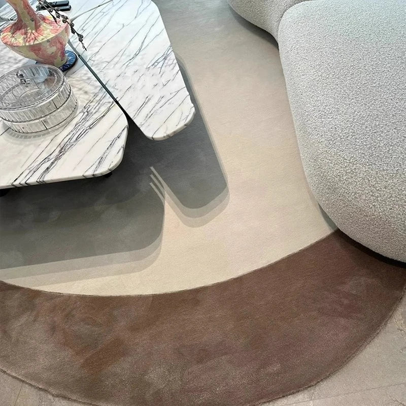 Modern Irregular Plush Rug for Living Room and Bedroom