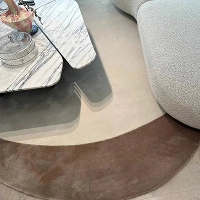 Modern Irregular Plush Rug for Living Room and Bedroom