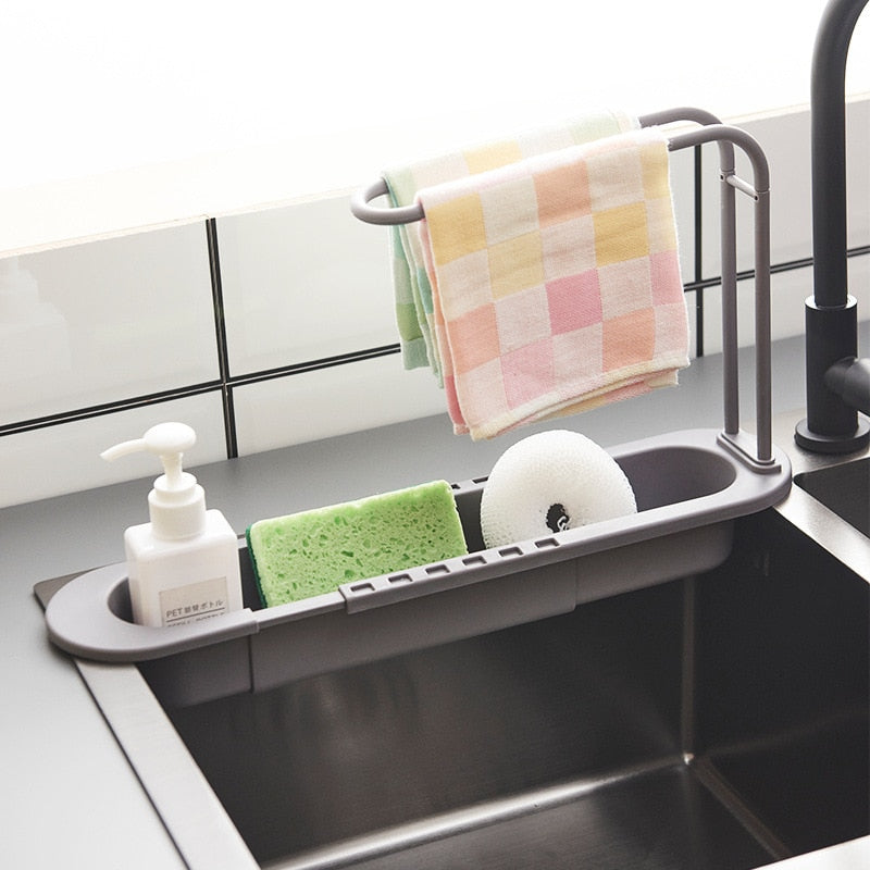 Sink Organizer with Drip Tray – Countertop Storage