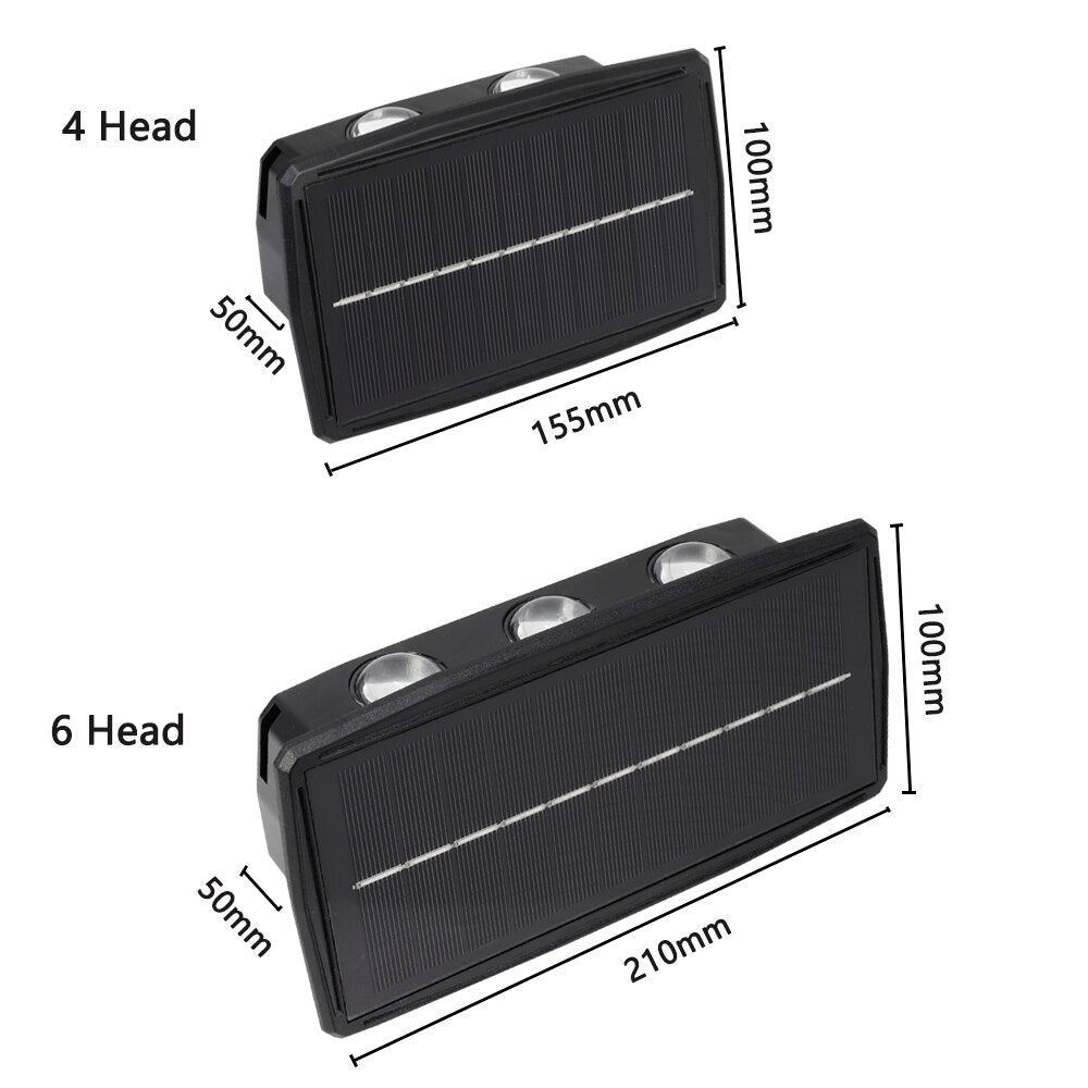 Solar LED Waterproof Outdoor Wall Lamp