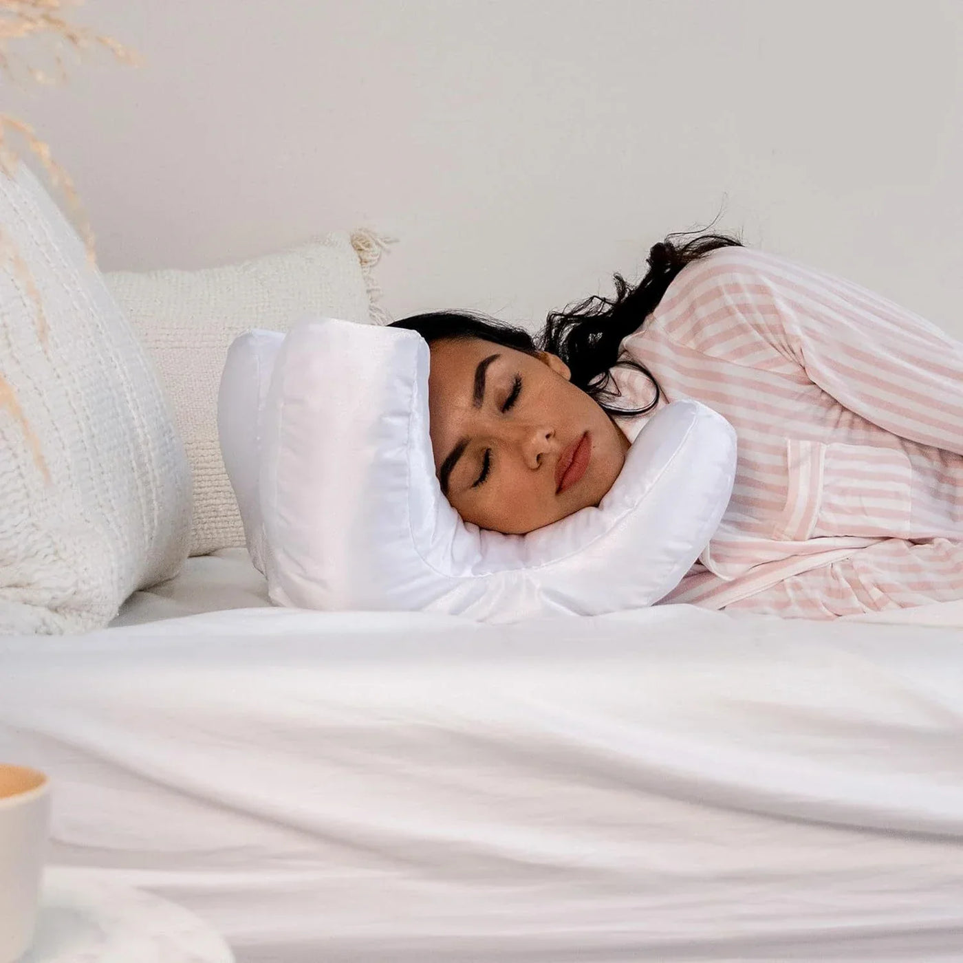 Satin Face Pillow for Skincare & Lash Support