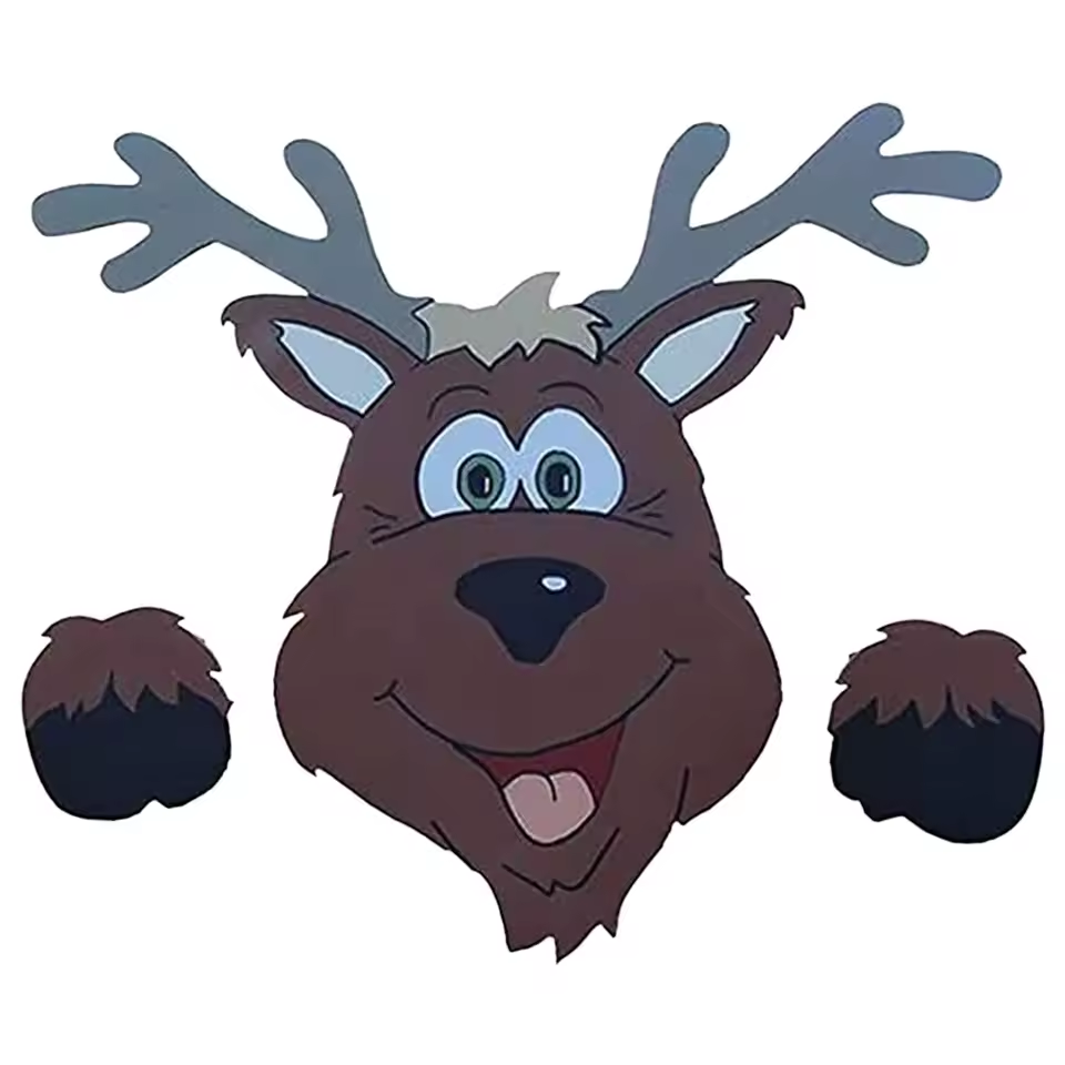 Christmas Garden Decor Peeking Ornaments