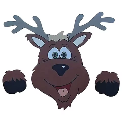 Christmas Garden Decor Peeking Ornaments