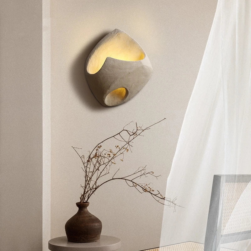 Wabi-Sabi Cement LED Wall Light