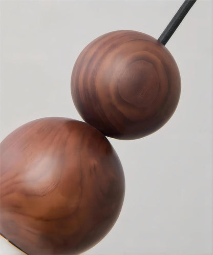 ShadowLuxe – Modern Wall Lamp with Walnut and Gradient Glass