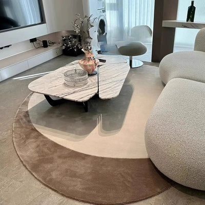 Modern Irregular Plush Rug for Living Room and Bedroom