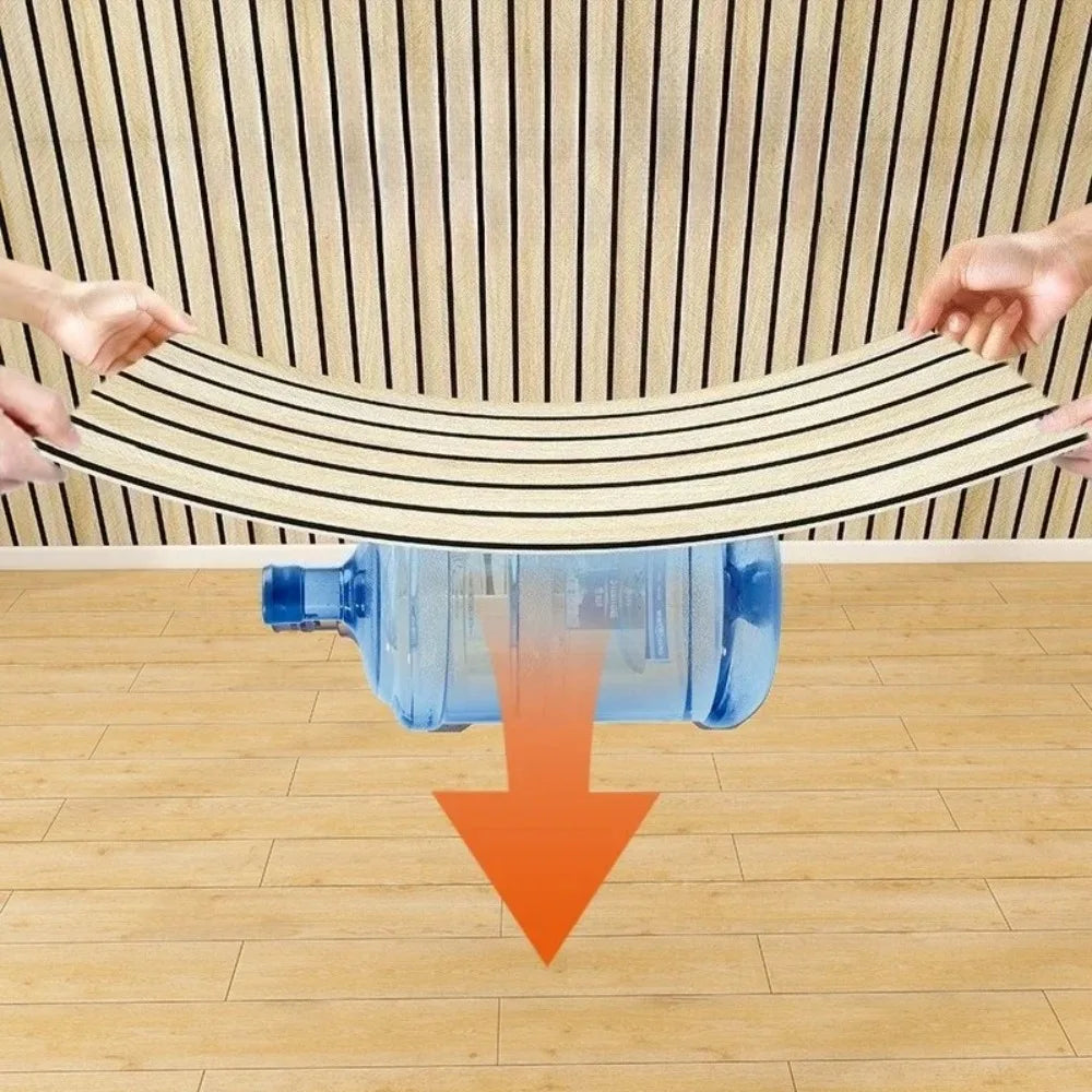 Flexible Self-Adhesive 3D Wood Look Wall Panels Roll