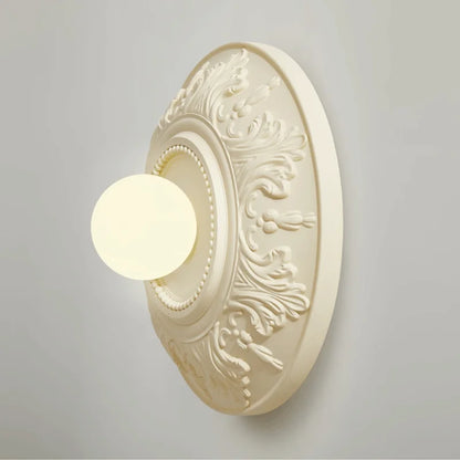 ParisGlow – Vintage White Round Lamp for Elegant Rooms
