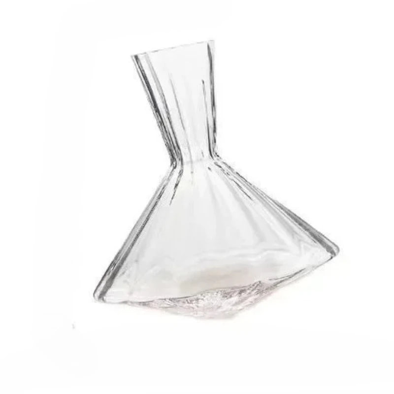 Crystal Glass Rotating Wine Decanter 1L