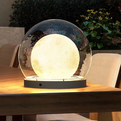 Solar Moon Pillar Light – Elegant Outdoor LED Lantern
