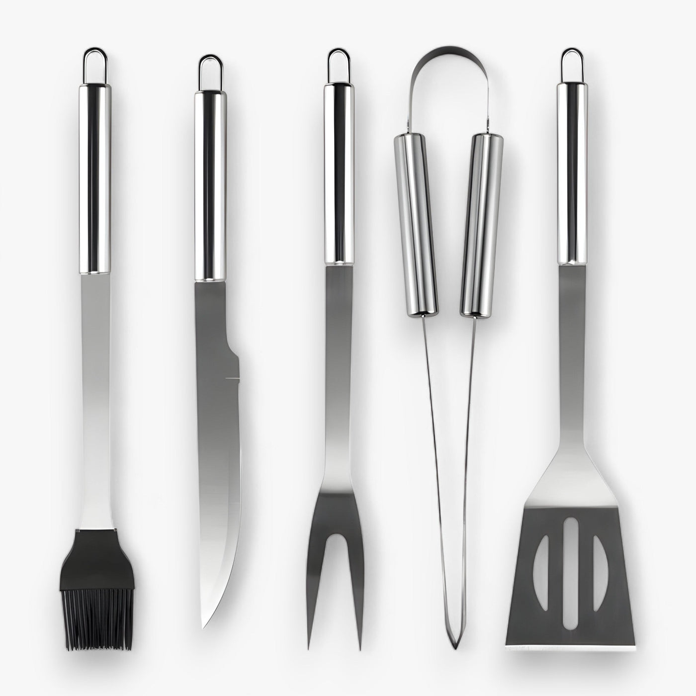 Stainless Steel BBQ Grill Tool Set with Carrying Case