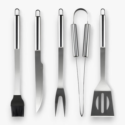 Stainless Steel BBQ Grill Tool Set with Carrying Case