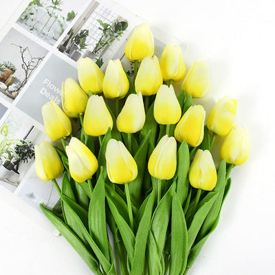 Artificial Tulip Bouquet with Realistic Lifelike Flowers