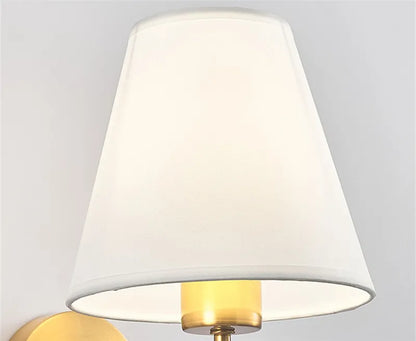 RusticHue - Fabric Wall Lamp in American Style