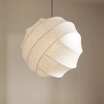 Japanese Wabi Sabi Silk Pendant Light for Modern Interiors