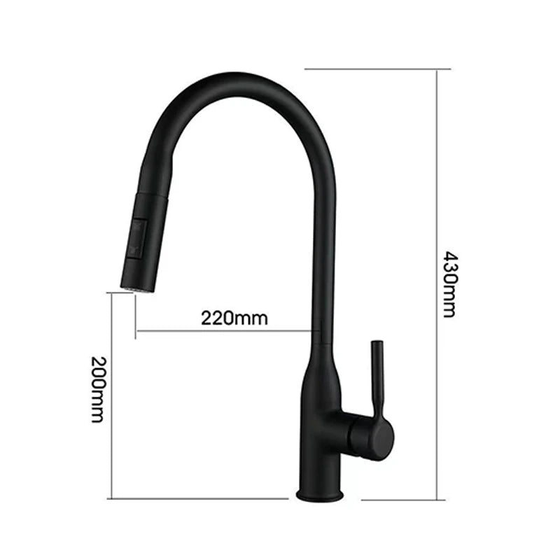 Stainless Steel Kitchen Faucet with Pull-Out Sprayer